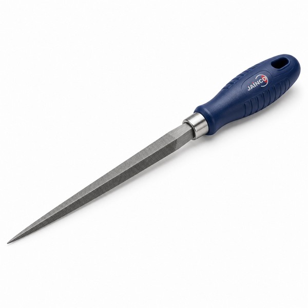 Triangular File Fine With Plastic Handle